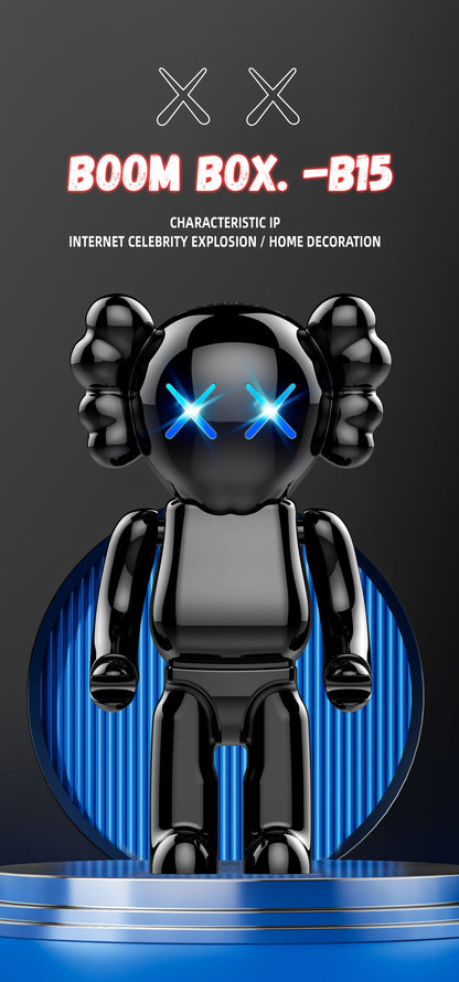 Trendy Cartoon Bear Bluetooth Speaker, Powerful Desktop Wireless Speaker with Deep Bass & Stylish Design