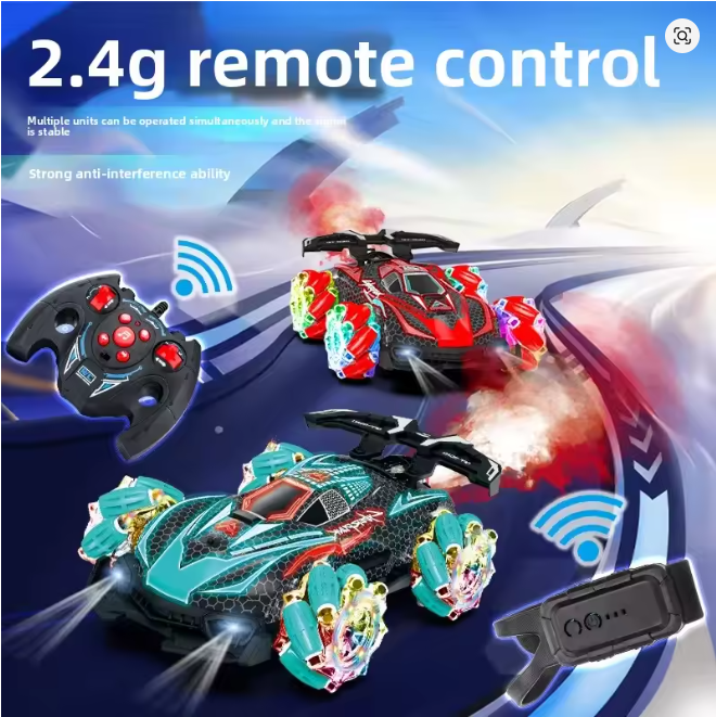 Remote Control Stunt Car Fog Spray Drift Gesture Sensing Children's Toy Race Car Plastic Material from Mainland China