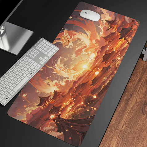 Large Mouse Pad Desk Mat Non Slip Rubber Base Gaming Keyboard And Mouse Stitched Edges For Home And Game