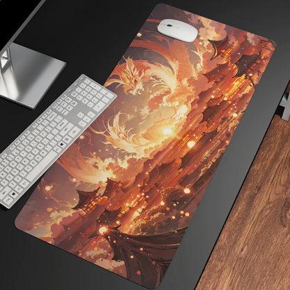 Large Mouse Pad Desk Mat Non Slip Rubber Base Gaming Keyboard And Mouse Stitched Edges For Home And Game