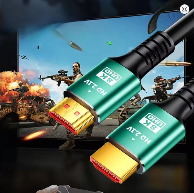 High Definition HDMI Cable 1.5m-2m Black Leather Computer Set Top Box Connection Cable for TV Clear Picture Quality