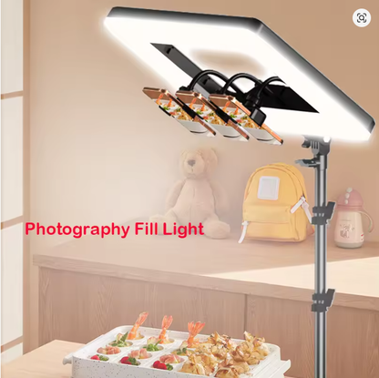 18 inch Ring Light with Tripod Stand Dimmable 64W 2000-7500K Photo Studio Light for Vlog Video Shooting Makeup Selfie Ring Light