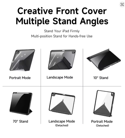 DUX DUCIS Magi Series for iPad  Case Auto Wake / Sleep PU Leather+PC+TPU Tablet Cove