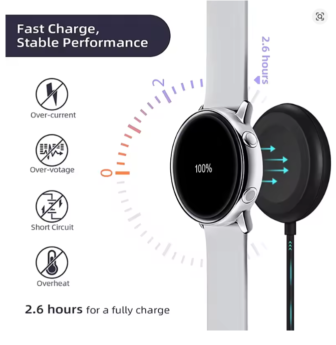 Type c Smart Watch Chargers Magnetic Cable Portable Wireless Charger for samsung galaxy Watch 3