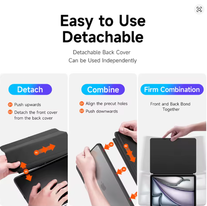 DUX DUCIS Magi Series for iPad  Case Auto Wake / Sleep PU Leather+PC+TPU Tablet Cove