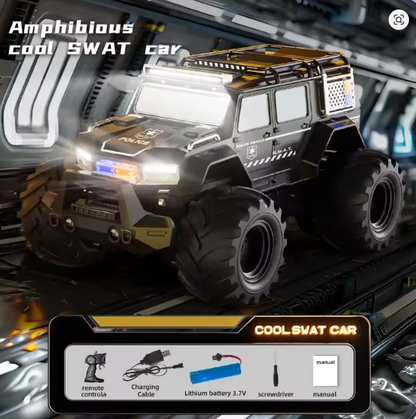 Amphibious Stunt Vehicle RC Car Climbing Vehicle Four-wheel Drive Off-road Vehicle