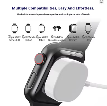 For Apple Watch Magnetic Wireless Fast Charger Series 10 9 8 7 6 5 4 3 2 1 Ultra Hermes Edition Portable iWatch Charging Cable