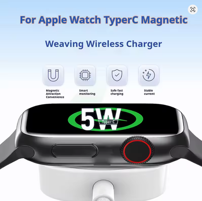 For Apple Watch Magnetic Wireless Fast Charger Series 10 9 8 7 6 5 4 3 2 1 Ultra Hermes Edition Portable iWatch Charging Cable