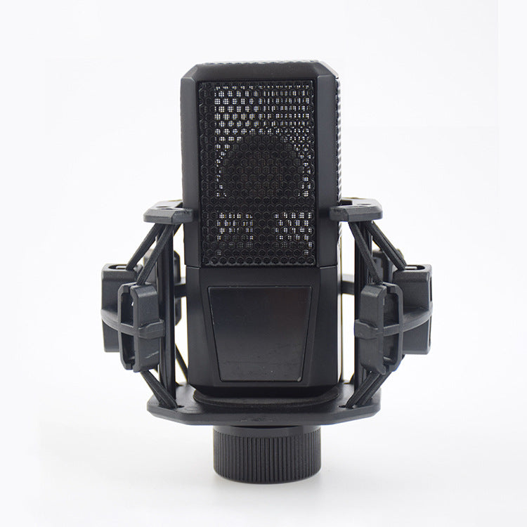 Condenser Microphone with Stand Shockproof Full Set of Voice Network Large Diaphragm Microphone
