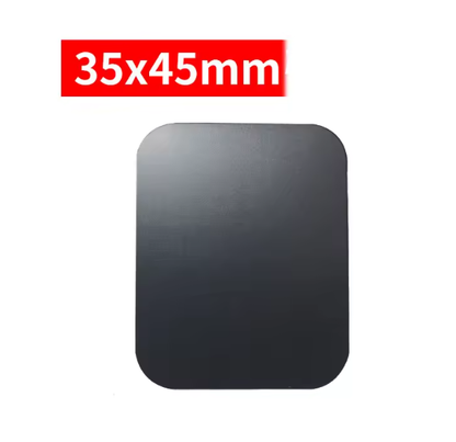Black magnetic sheet 35*45mm square 40mm diameter round shape adhesive metal plate for car magnet phone holder