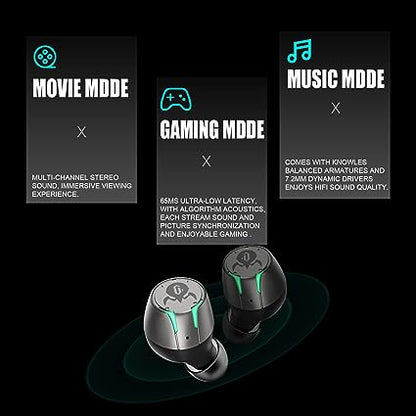 (Pre-order) Gravastar Sirius Pro Wireless Earbuds, Bluetooth TWS Earbuds with 16 Hours Playtime, Deep Bass 3D Stereo, Headphones for iPhone/Android