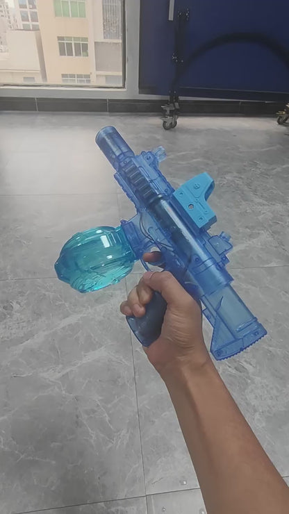 UZI Electric Water Gun with Light Up Toys for Kids Summer Outdoor Shooting Game Toy Powerful Children Automatic Water Squirt Gun