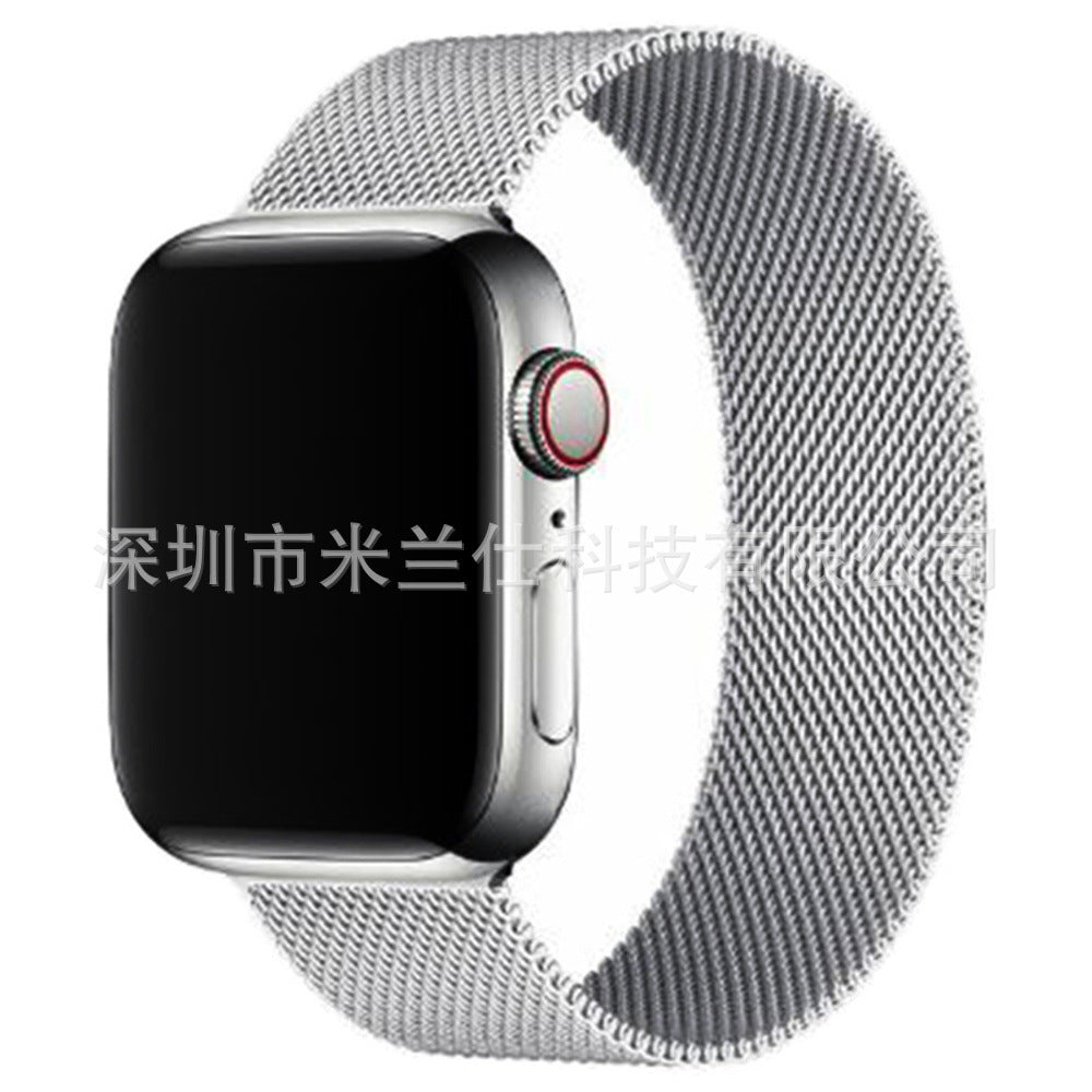 Stainless Steel Adjustable Magnetic Clasp Apple Watch Band 42/44/45/46/49mm
