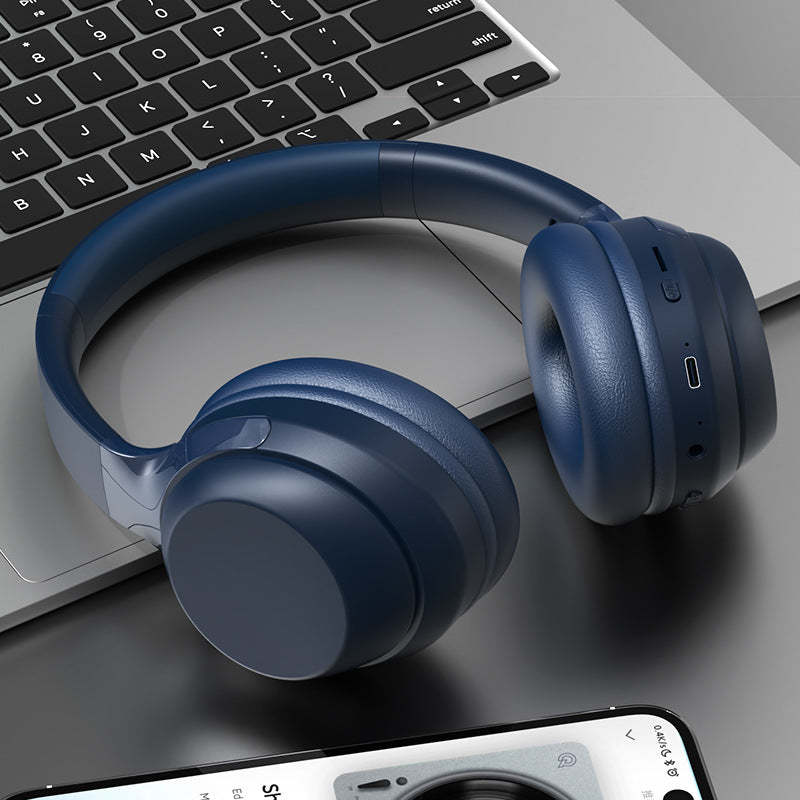 WH100 New Bluetooth Headset Music Active Noise Reduction Overhead Wearing Cross-Border Explosive Consumer Electronics Headphones
