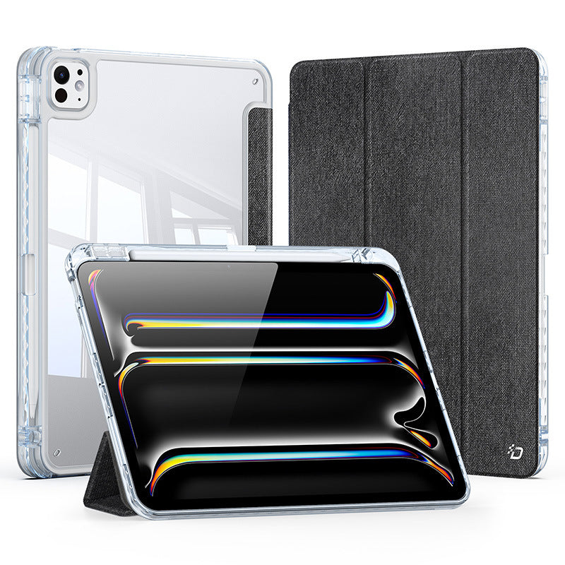 DUX DUCIS   UNID Senior PU leather transparent back cover For iPad