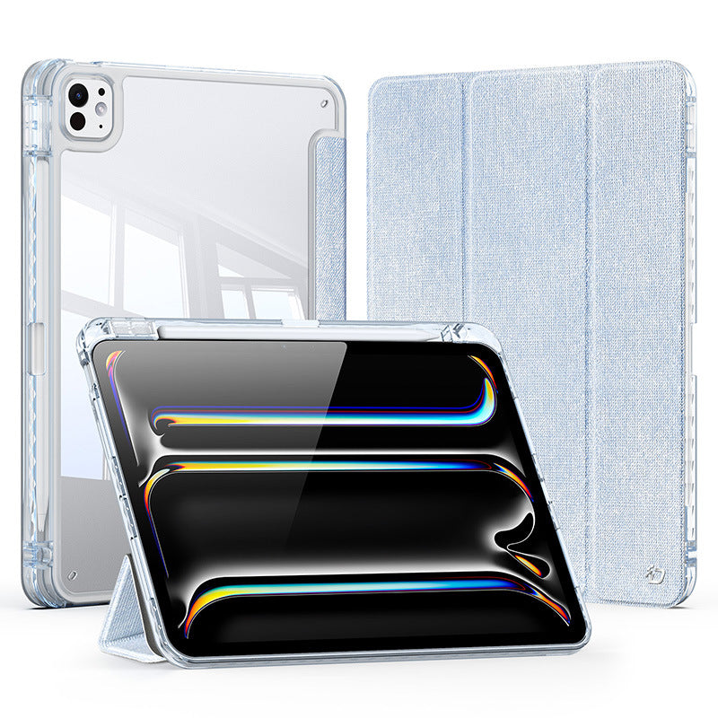 DUX DUCIS   UNID Senior PU leather transparent back cover For iPad